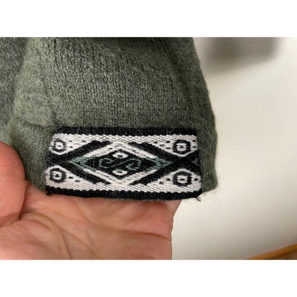 PAKA The Hoodie hooded crew neck long sleeve eucalyptus green sweater unisex XS - Picture 6 of 12